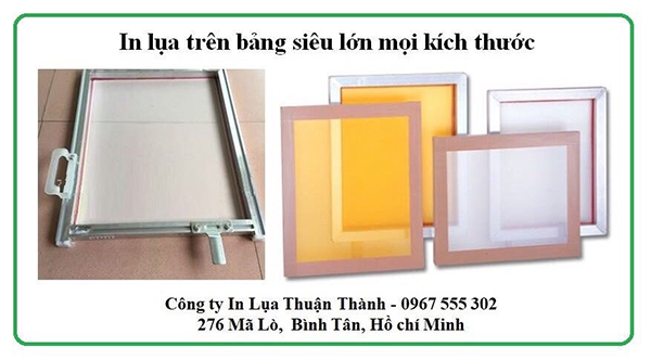 In lụa trên bảng siêu lớn mọi kích thước - In Lụa & In UV Thuận Thành - Công Ty In Lụa & In UV Thuận Thành